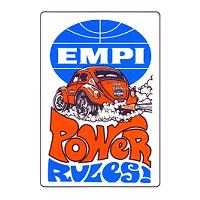 Empi Power Rules Sticker 4" x 2.75"